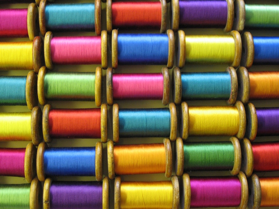 Colourful Silk Bobbins